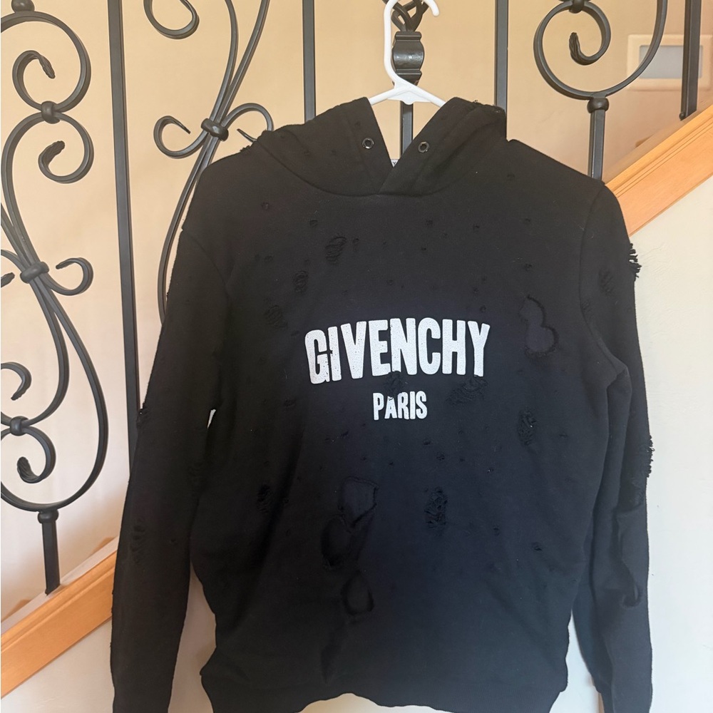 Givenchy Black Hoodie with Logo